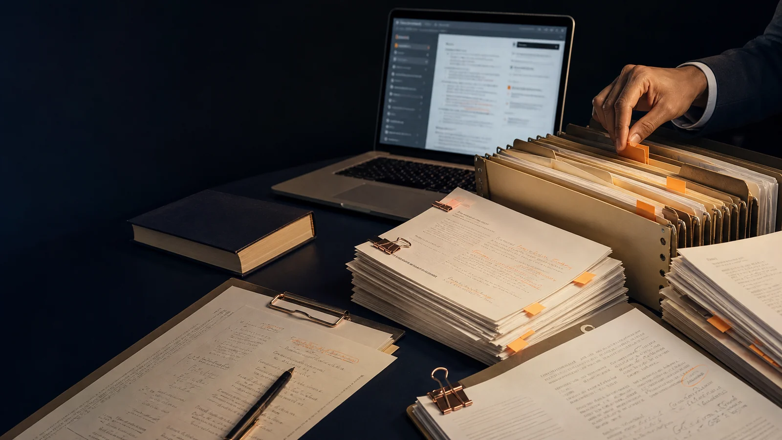 An organised legal file, research record and evidence chronology